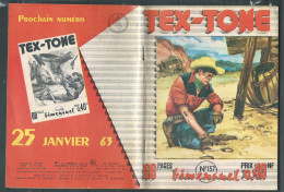 Tex-Tone  N° 137 - Bimensuel  "  Jusqu'au Dernier    " - D.L.  1 Er Tri. 1963  - Tex1004 - Formatos Pequeños