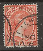 1891 USED Falkland Islands Mi 12b - Falkland Islands