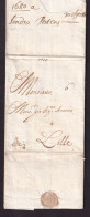 DDGG 052 - Lettre Précurseur LONDON UK 1680 Vers LILLE - Port à L'encre 6 Sols - ...-1840 Préphilatélie