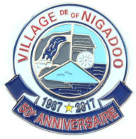 Superbe Et Grand Pin's Nigadoo (Canada) - 1967 2017 - 50° Anniversaire - Cascade - Moulin à Eau - N211 - Städte