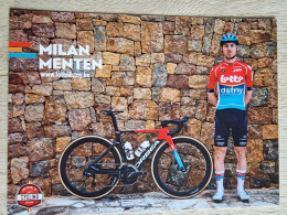 Card Milan Menten - Team Lotto Dstny - 2024 - Belgium - Cycling - Cyclisme - Ciclismo - Wielrennen - Cyclisme