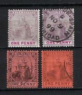 TRINITE & TOBAGO Ca.1896: Lot D' Obl., Nuances - Trinidad Y Tobago