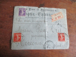 CHARGE  A 620 FR  LETTRE CHARGEE COMMERCIALE VIN LE PUY EN VELAY - 1877-1920: Periodo Semi Moderno