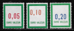 TIMBRES FICTIFS EMISSION DE 1966 N° F171/F173 NEUFS ** TRES RARES TTB COTE 4 € - Fictie