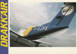 DRAKK'AIR Cie Aérienne De Normandie Aéroport De Rouen - Avion Taxi - 1946-....: Ere Moderne