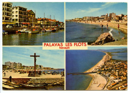 Palavas-les-Flots - Palavas Vue Par Avion - La Croix Et La Rive Gauche - Palavas Les Flots