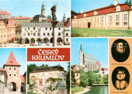 73789222 Cesky Krumlov Krumau Moldau CZ Motiv Innenstadt Tor Kirche Schloss Port - Repubblica Ceca