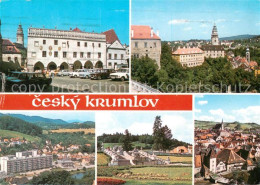 73789218 Cesky Krumlov Krumau Moldau CZ Innenstadt Stadtpanorama Denkmal  - Tschechische Republik