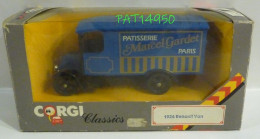 PAT14950 RENAULT VAN 1926 PATISSERIE MARCEL GARDET PARIS Marque CORGI CLASSICS - Corgi Toys