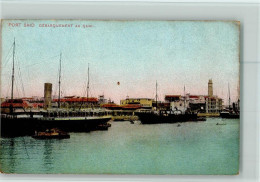 10508105 - Haefen Port Said - Dampfer Am Quai AK - Sonstige & Ohne Zuordnung
