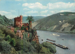 Navigation Sailing Vessels & Boats Themed Postcard Burg Rheinstein - Segelboote