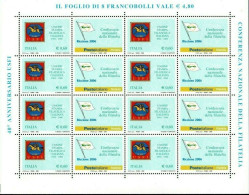 2006 ITALIA MINIFOGLIO FRANCOBOLLI " ANNIVERSARIO USFI " - 2001-10:  Nuovi