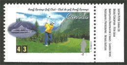 Canada Golf Banff Springs MNH ** Neuf SC (C15-53blb) - Golf