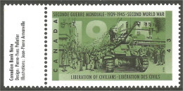 Canada  Liberation Civils Civilians Tank Char Assaut  MNH ** Neuf SC (C15-43tllg) - Nuevos