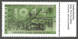 Canada  Liberation Civils Civilians Tank Char Assaut  MNH ** Neuf SC (C15-43tlld) - Neufs