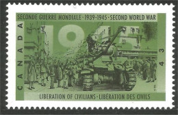 Canada Liberation Civils Civilians Tank Char Assaut MNH ** Neuf SC (C15-43c) - Guerre Mondiale (Seconde)