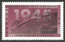 Canada Retour Au Pays Veterans Return Home Bateau Ship Boat MNH ** Neuf SC (C15-41b) - Militaria