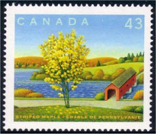 Canada Arbre Erable Striped Maple Tree Pont Bridge MNH ** Neuf SC (C15-24da) - Nuovi