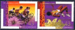 Canada Saut Hauteur High Jump Wheelchair Marathon Se-tenant Pair MNH ** Neuf SC (C15-20aa) - Unused Stamps