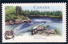 Canada Riviere Des Francais French River Bateau Canoe Canot MNH ** Neuf SC (C15-12bb) - Schiffe