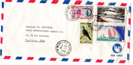 1968  CAD De NOUMEA R P  Timbres 3f + 25f + 50f + 20f - Lettres & Documents