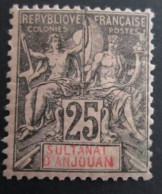 ANJOUAN N°8 NEUF* TB  COTE 20 EUROS VOIR SCANS - Unused Stamps