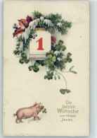 10047405 - Glueckwunsch-Neujahr Datum Schwein - Nouvel An