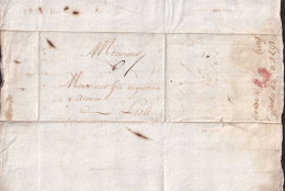 DDGG 056 - Lettre Précurseur PARIS 1678 Vers LILLE - Port à L'encre 10 Sols - ....-1700: Precursores