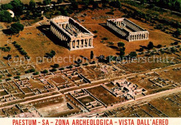 73788958 Paestum Pestum Capaccio IT Zona Archeologica Vista Dall Aereo Antike St - Autres & Non Classés