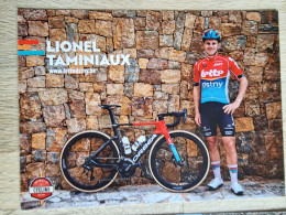 Card Lionel Taminiaux - Team Lotto Dstny - 2024 - Belgium - Cycling - Cyclisme - Ciclismo - Wielrennen - Wielrennen