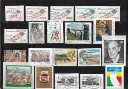 Italy - Lot Of Used Stamps / On Paper / Self Adhesive - 2011-20: Afgestempeld