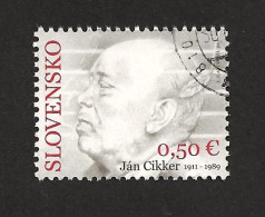 Slovakia Slowakei 2011 ⊙ Mi 666 Sc 622 Yv 582 Ján Cikker (1911 - 1989). C2 - Oblitérés