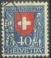 Schweiz Suisse Pro Juventute 1922: Ritter+Soldat Zu WI  24 Mi 178 Yv 191 Mit Eck-Stempel ...NWIL (Zu CHF 90.00) - Used Stamps