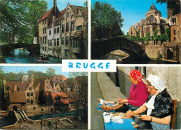 Navigation Sailing Vessels & Boats Themed Postcard Brugges Traditional Costume Chanel Boats - Sailing Vessels