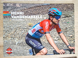 Card Henri Vandenabeele - Team Lotto Dstny - 2024 - Belgium - Cycling - Cyclisme - Ciclismo - Wielrennen - Cyclisme