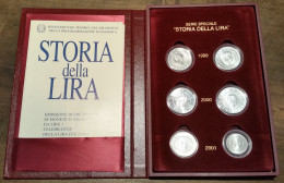 1999-2001 Italia Storia Della Lira 6 Coins In Silver FDC-BU - Other & Unclassified