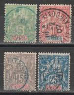 Nouvelle-Calédonie N° 59, 60, 61, 62 - Used Stamps