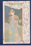 CPA De Riquer Femme Woman Art Nouveau Circulée - Frauen