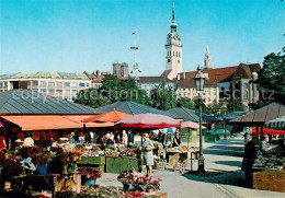 73788754 Muenchen Viktualienmarkt Mit Den Tuermen Der Stadt Muenchen - Muenchen