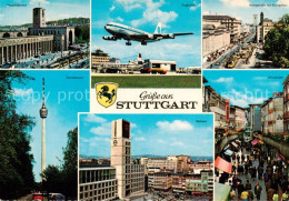 73788739 Stuttgart Hauptbahnhof Flughafen Koenigstrasse Fernsehturm Rathaus Schu - Stuttgart