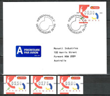 Dänemark, ATM MiNr. 4 (3,50+3,75+5,00 Kr.) + FDC (5,00 Kr.); ; B-714 - Timbres De Distributeurs [ATM]