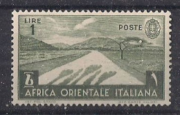 COLONIA ITALIANA  A.O.I. 1938 SOGGETTI VARI SASS. 12  MNH XF - Afrique Orientale Italienne