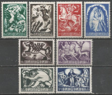 Belgique - Légendes Belges N°653 à 660 * - Unused Stamps