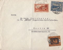 Saargebiet Brief Mif Minr.85,92,110 Saarbrücken (BHF.) 31.12.26 Gel. Nach Berlin Geprüft - Briefe U. Dokumente