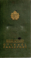 Hungary / Ungarn 1937  History Travel Document, Europe, 3 Revenue Stamps. +1932,3 2 Italy Visit Documents - Historische Documenten