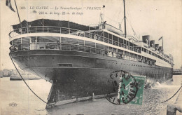 24-5250 :   TRANSATLANTIQUE. SALON DE "FRANCE"  LE HAVRE - Paquebote