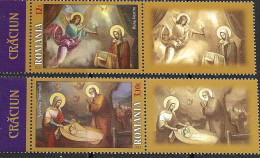 RO 2023 CHRISTMAS, ROMANIA 2v+Lables, MNH - Nuovi