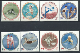 République Dominicaine N°542/44+PA 146/48** (MNH) 1960 N. Dentelé - J.O De Rome - Repubblica Domenicana