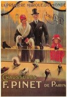 CPM-Affiche Publicité Chaussures F. PINET De Paris, Style 1925* Affiche De René RIBET* Edit Clouet - Ref 10350 - Advertising