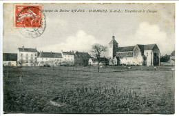 CPA Voyagé 1912 * SAINT MARCEL Clinique Psychothérapique Du Docteur RIFAUX Vue D'ensemble De La Clinique - Sonstige & Ohne Zuordnung